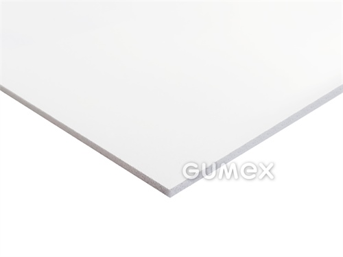PVC deska SIMOPOR S, lehčená, tloušťka 3mm, 1530x3050mm, 35°ShD, pěnové PVC, extrudovaná,  0°C/+60°C, bílá